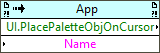 User Interaction:Place Palette Object on Cursor