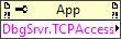 Debug Server:TCP/IP Access List