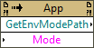 Get Environment Mode Settings Path