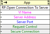 Remote Panel:Open Connection To Server