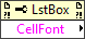 Active Row:Cell Font