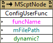Configure User Function