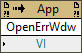 Error Window:Open