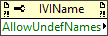 Allow Undefined Names