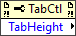 Fixed Tab Dimension:Height
