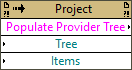 Populate Provider Tree