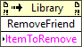 Friends:Remove Friended VI or Library