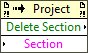 Local Project Settings:Delete Section