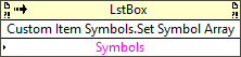 Custom Item Symbols:Set To Custom Symbol Array