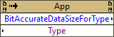 Bit Accurate Data Size For Type
