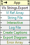 VIs Strings:Export
