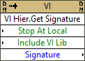 VI Hierarchy:Get Signature
