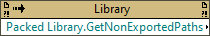 Packed Library:Get Non Exported Paths